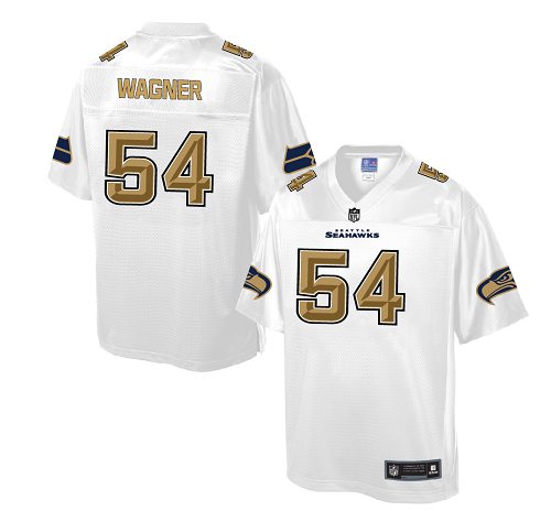 Men's Game Bobby Wagner Nike Jersey White - #54 Pro Line Fashion NFL Seattle Seahawks